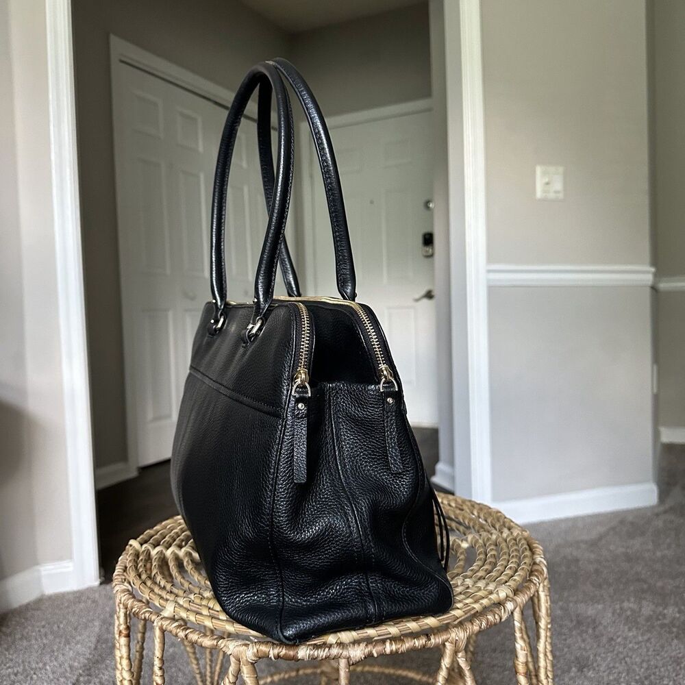 Kate Spade Black Pebbled Leather Tote Bag - Picture 2 of 16